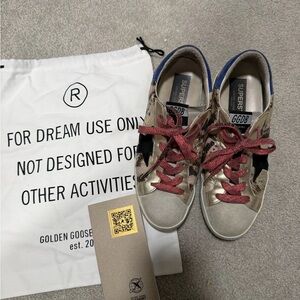 Golden Goose Sneakers with Red and Black Accents